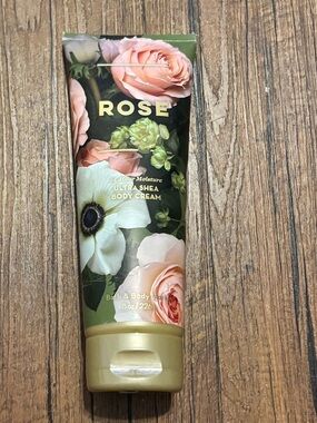 Bath & Body Works Rose Ultra Shea Body Cream - Pink, Green, Gold
